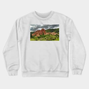 Red Rocks and Gray Skies Crewneck Sweatshirt